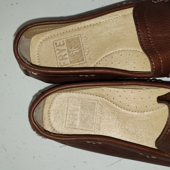 Frye Men's Lewis Leather Venetians brown loafer size 8 - Picture 6 of 12